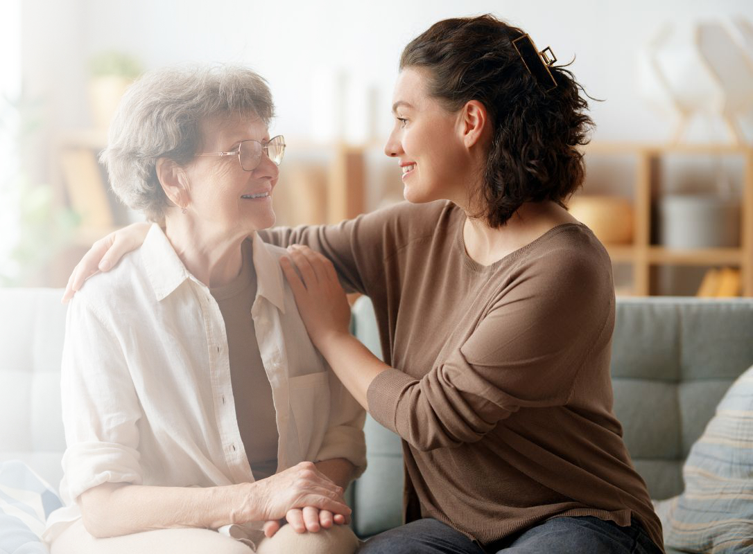 Theme 2 Hero Images – caregiver spending time with a senior